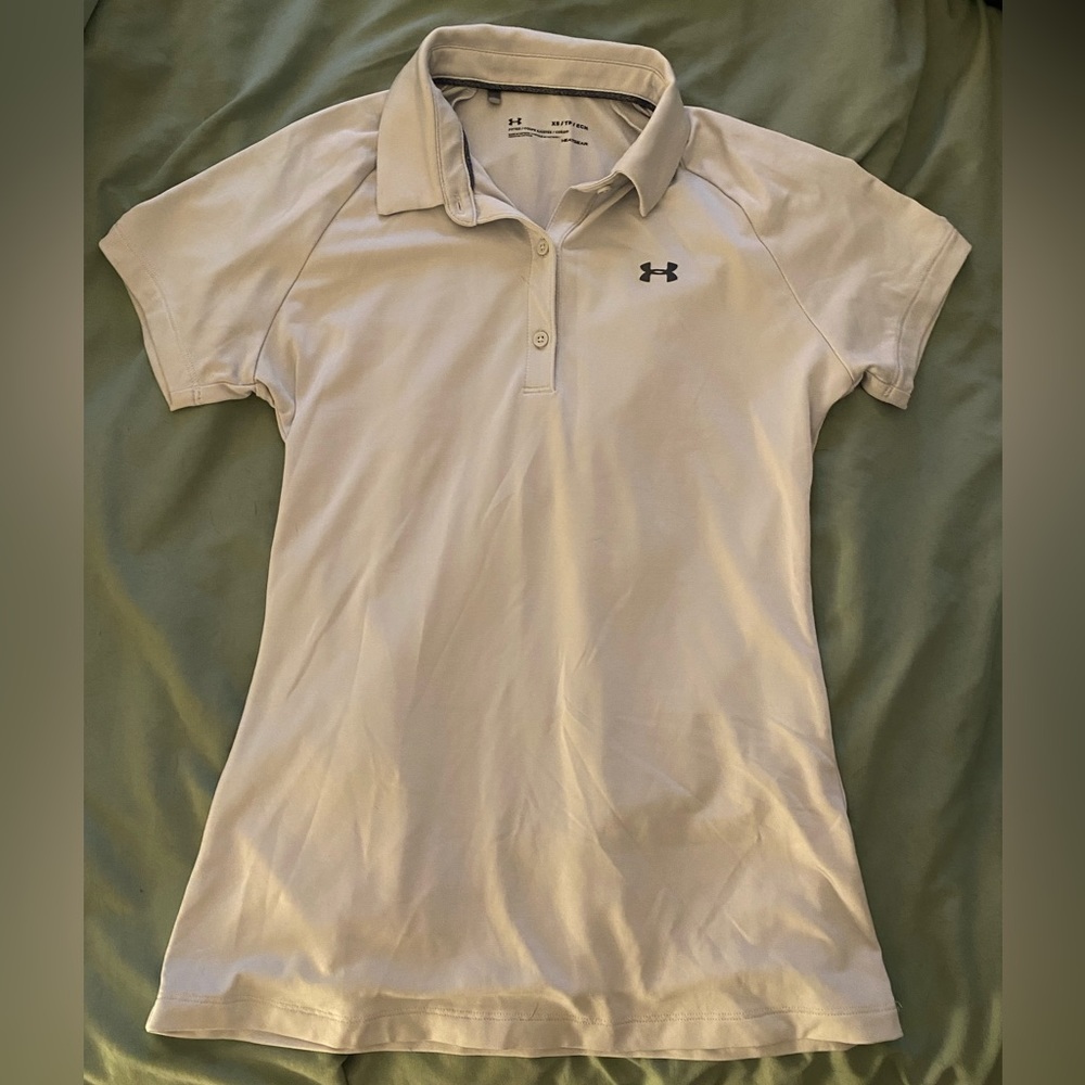 Gray Women’s Under Armour Golf Polo SZ XS